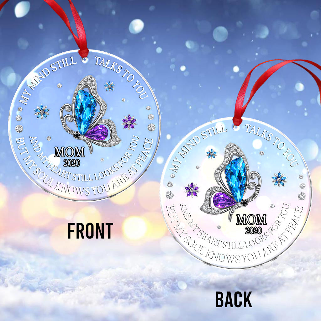 My Soul Knows You Are At Peace - Personalized Memorial Ornament