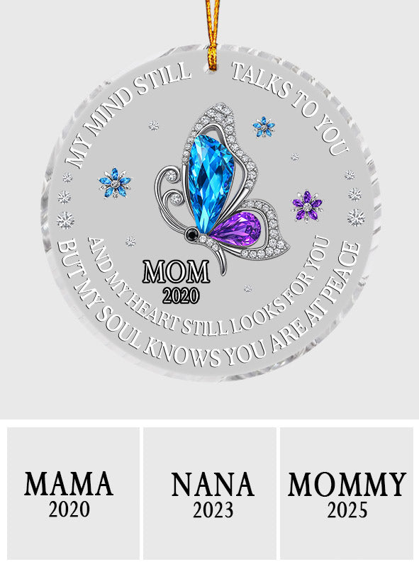 My Soul Knows You Are At Peace - Personalized Memorial Ornament