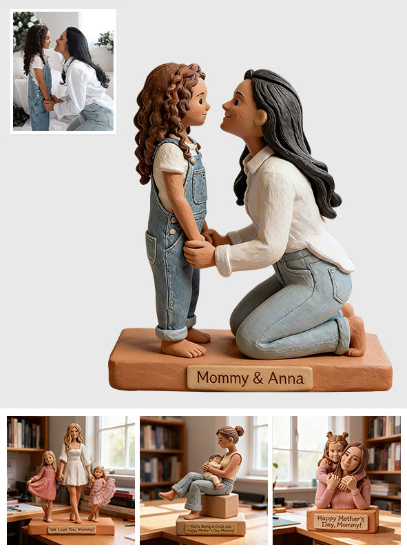 Cadeau idéal pour maman - Plaque acrylique personnalisée « Mère » en forme de carte de vœux