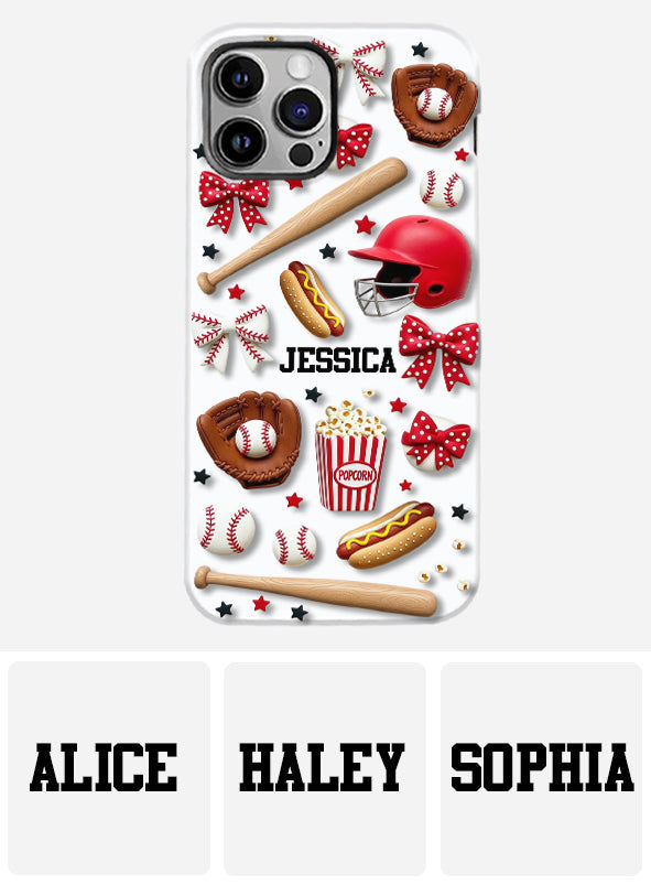 Baseball-Fan – Personalisierte Handyhülle mit Baseball-Vollprint