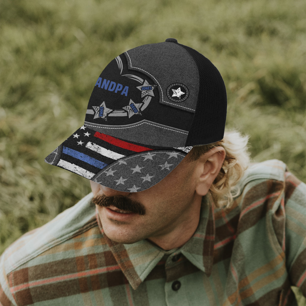 American Dad/ Papa... - Personalized Father Trucker Hat