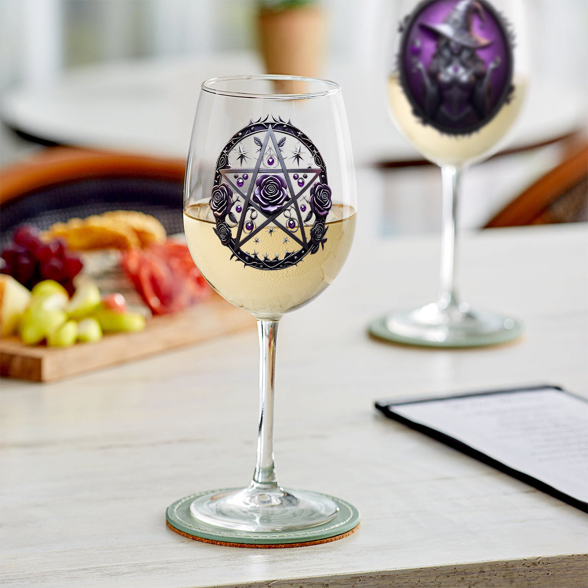 Drink Up Witches - Personalized Witch Wine Glass With Long Stem