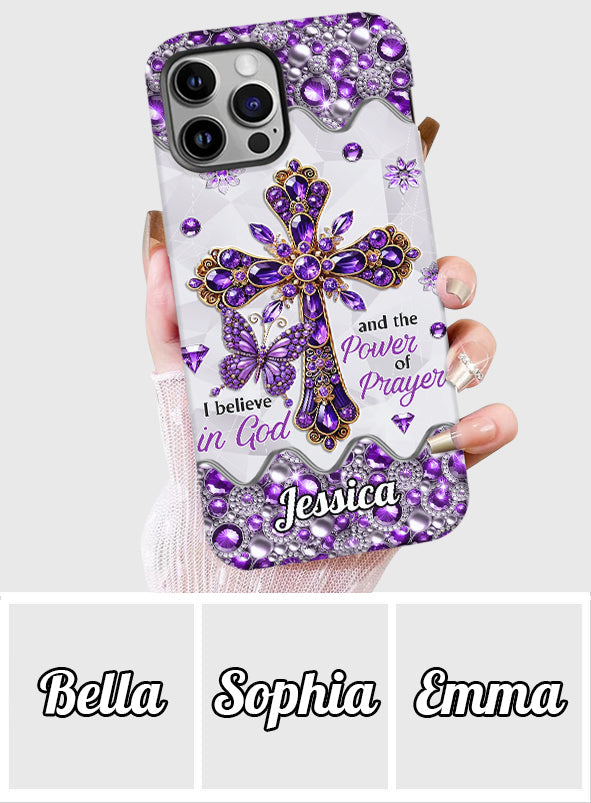 Je crois en Dieu - Coque de téléphone personnalisée avec impression chrétienne intégrale