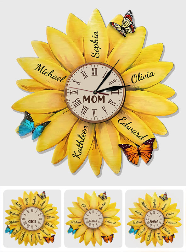 Best Mom Ever - Personalized Mother LED Light Wall Clock