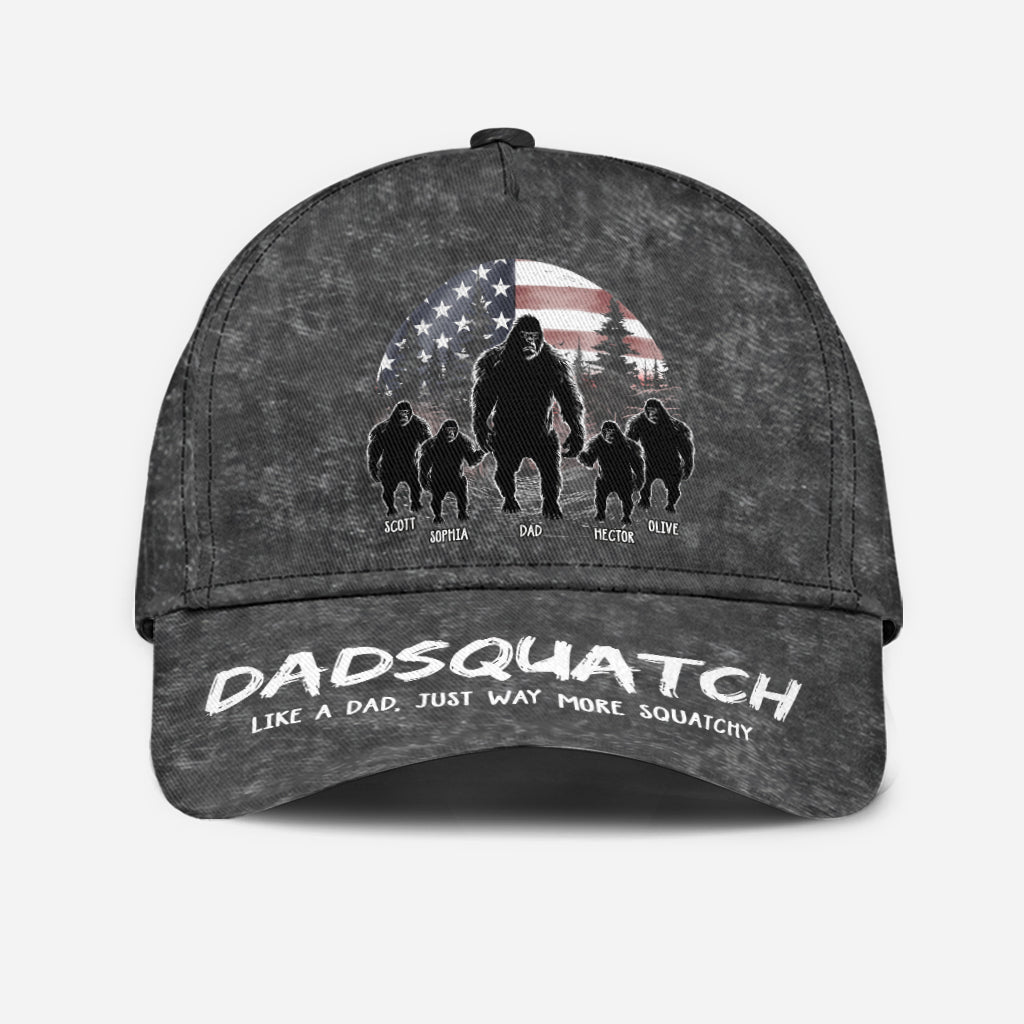 Dadsquatch, Like A Dad, Just Way More Squatchy - Personalized Father Classic Cap