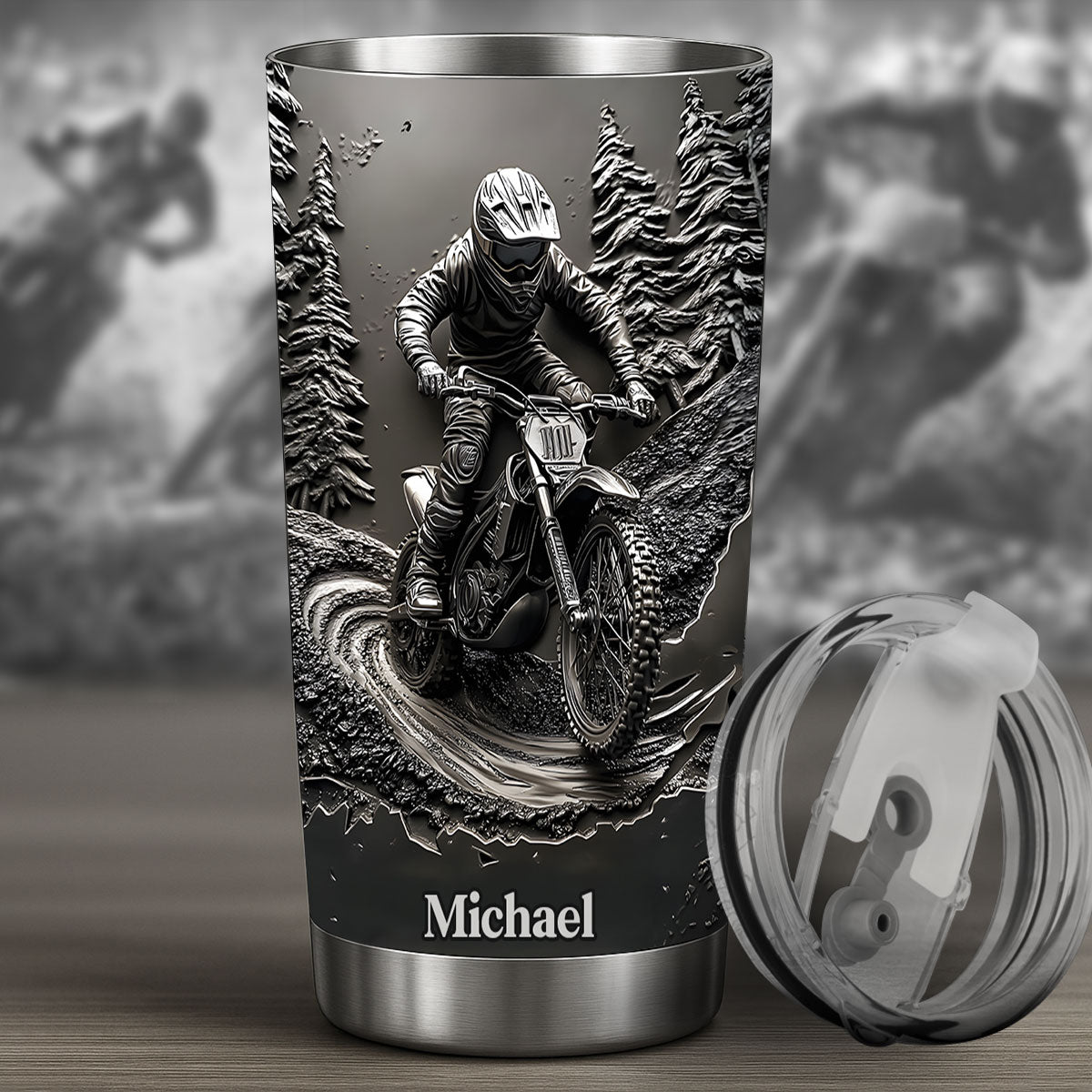 Moto Life - Personalized Dirt Bike Tumbler