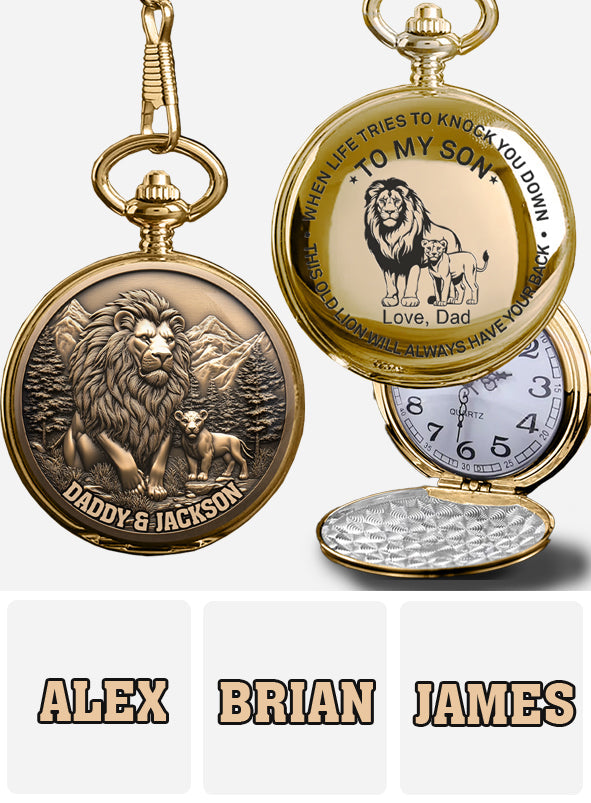 À mon fils - Montre de poche personnalisée