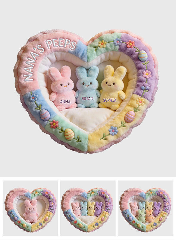 Cadeau idéal pour maman ou grand-mère : coussin personnalisé en fausse fourrure en forme de grand-mère