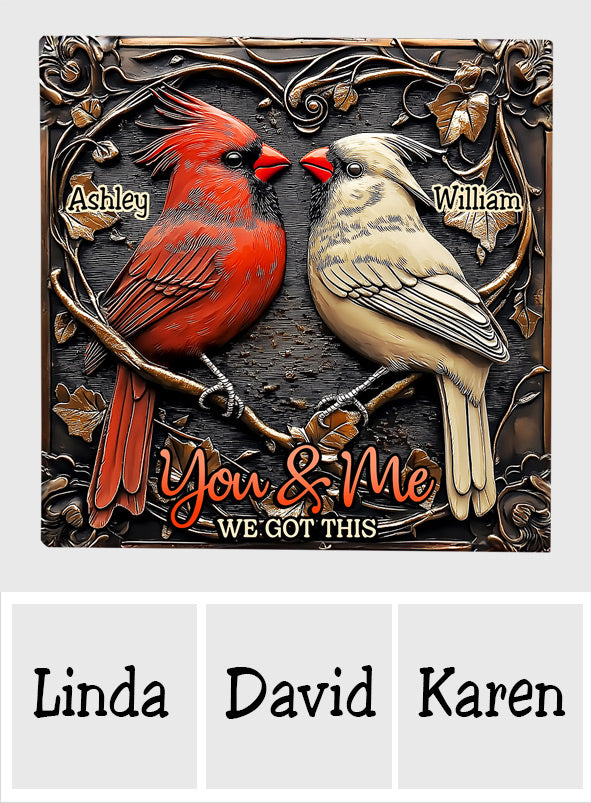 We Got This - Personalized Couple Square Shaped Stone