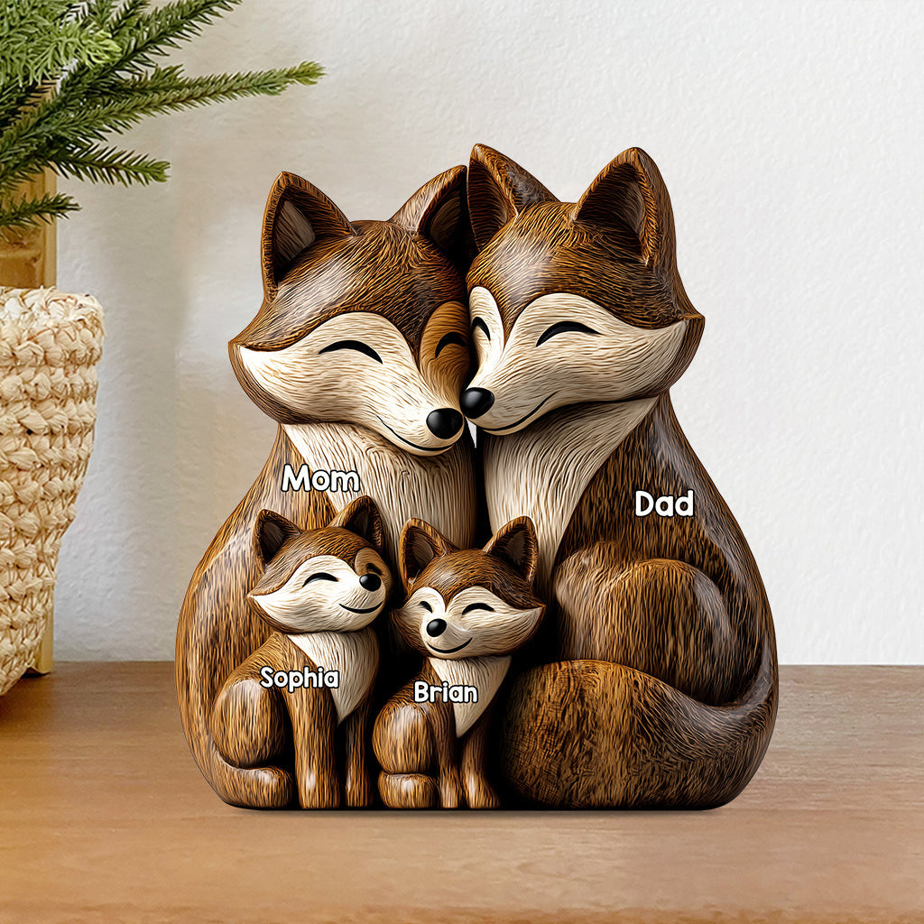 Papa Wolf - Personalized Father Custom Shaped Acrylic Plaque