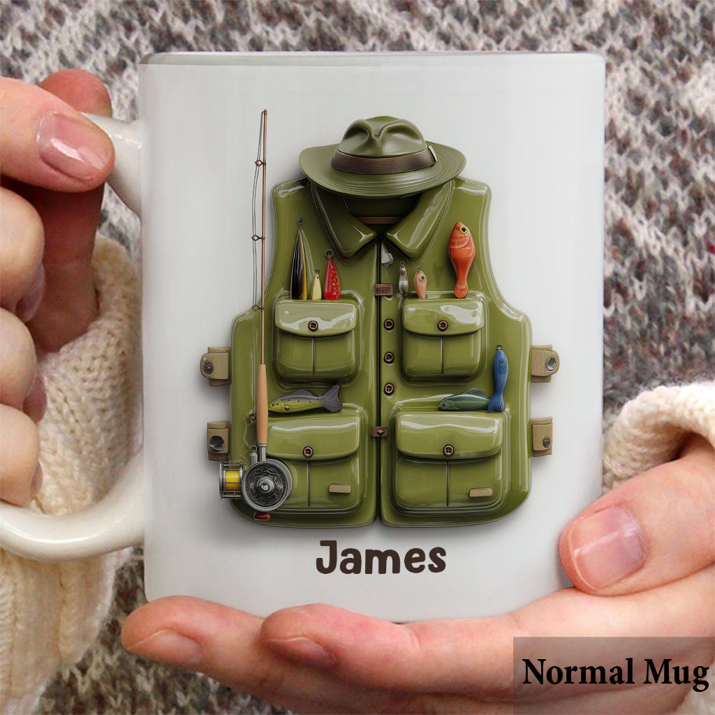 Fishing Vest - Personalized Fishing Mug