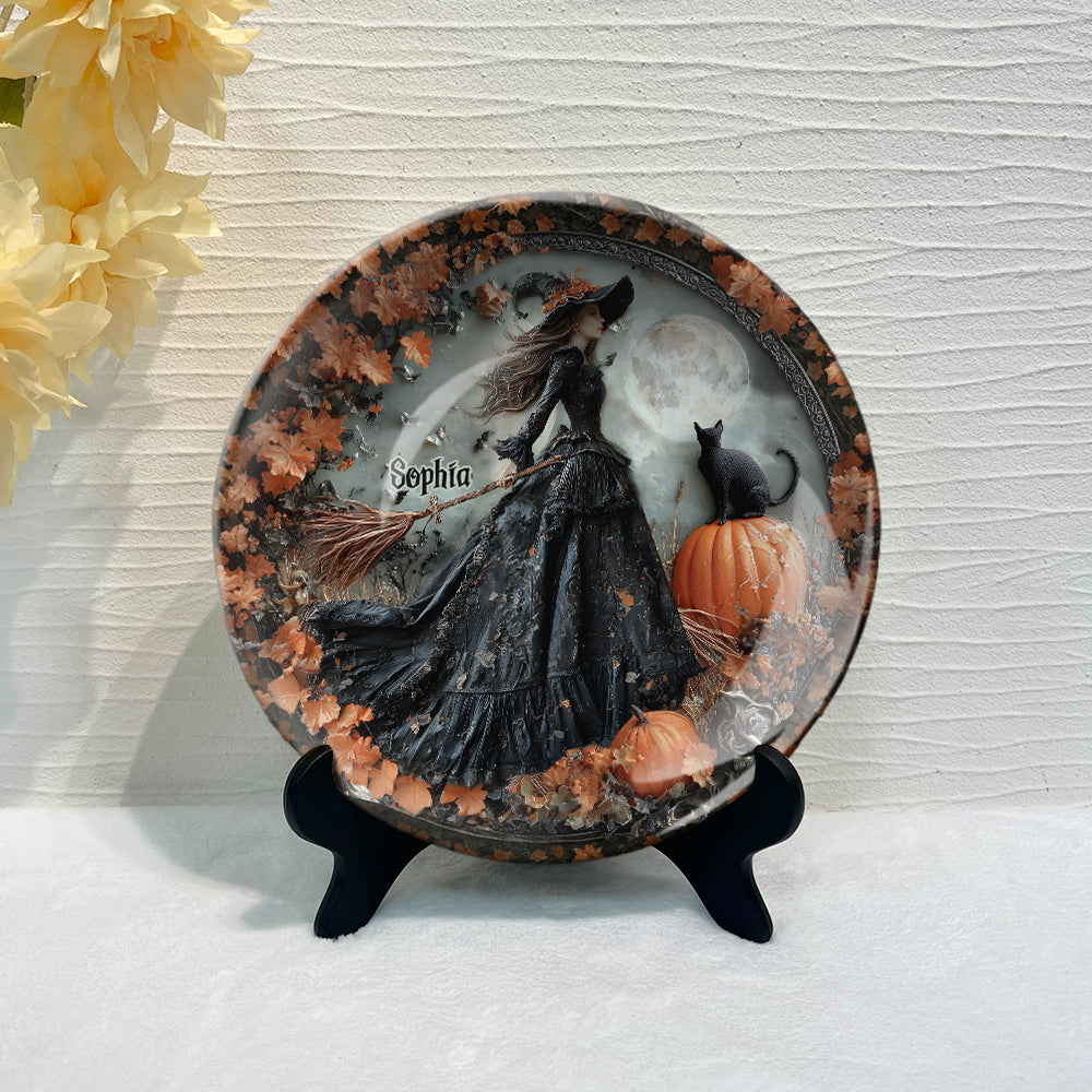 I'm A Witch - Personalized Witch Ceramic Round Plate
