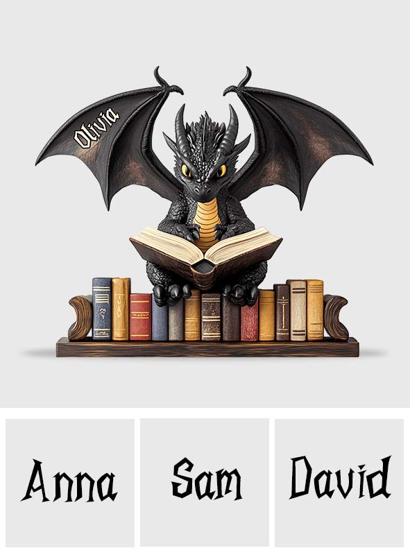I'm A Bookdragon - Personalized Book Custom Shaped Acrylic Plaque