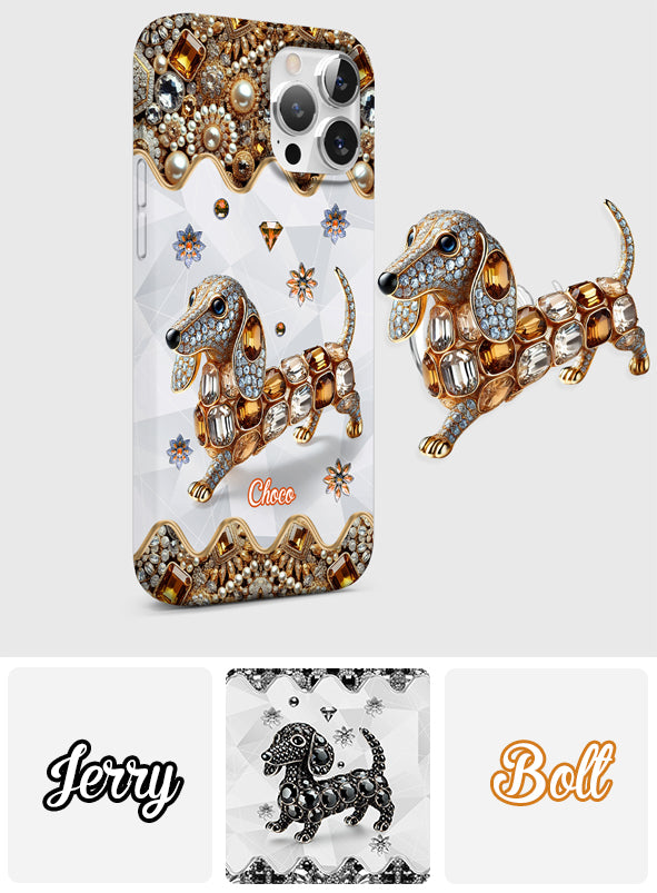 Love Dachshunds - Personalized Dog Full Print Phone Case