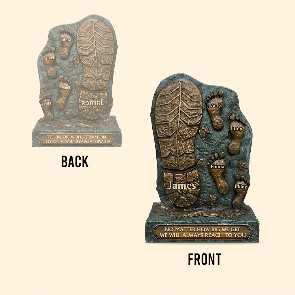 We Will Always Reach For You - Personalized Father Custom Shaped Acrylic Plaque