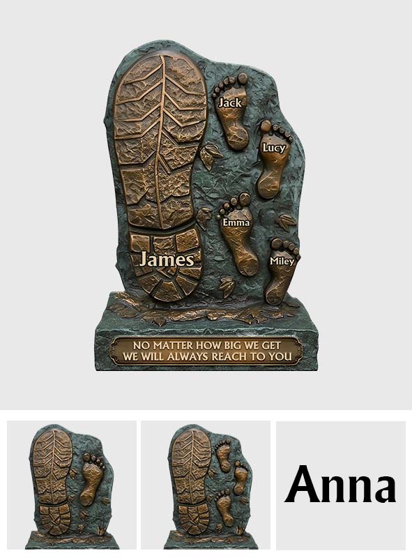 We Will Always Reach For You - Personalized Father Custom Shaped Acrylic Plaque