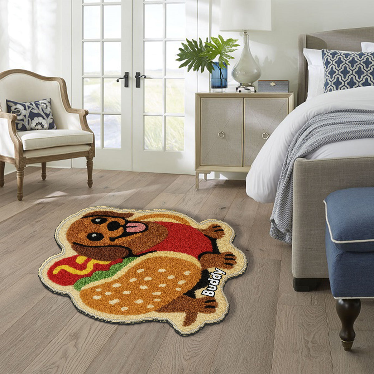 Any Photo Into Rug - Personalized Dog Non-Slip Tufted Rug