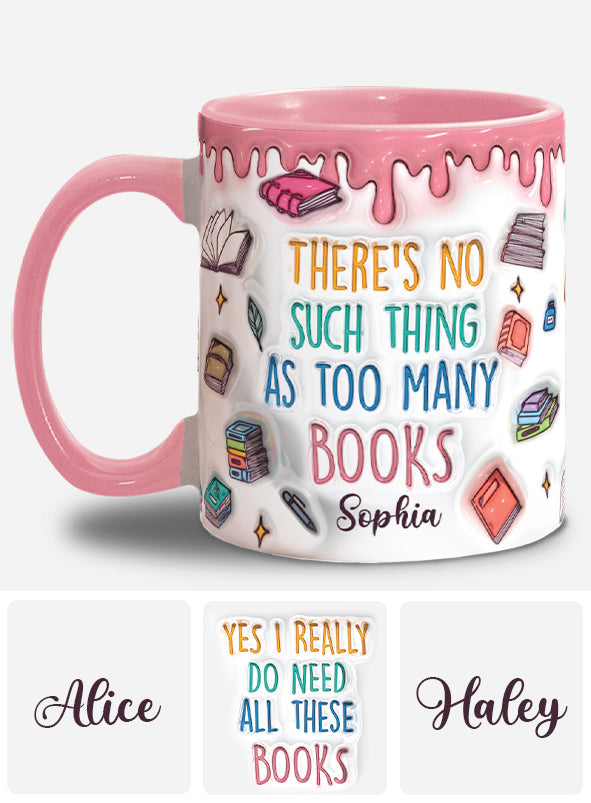 Ja, ich brauche all diese Bücher – personalisierte Buch-Tasse