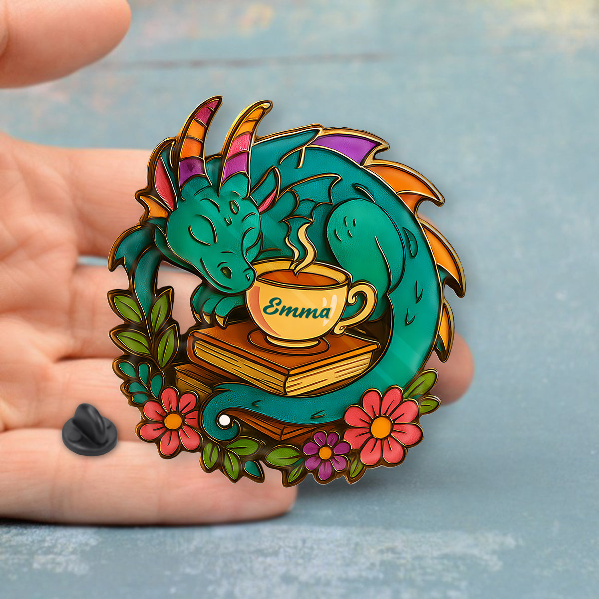 Just One More Chapter - Personalized Book Pin