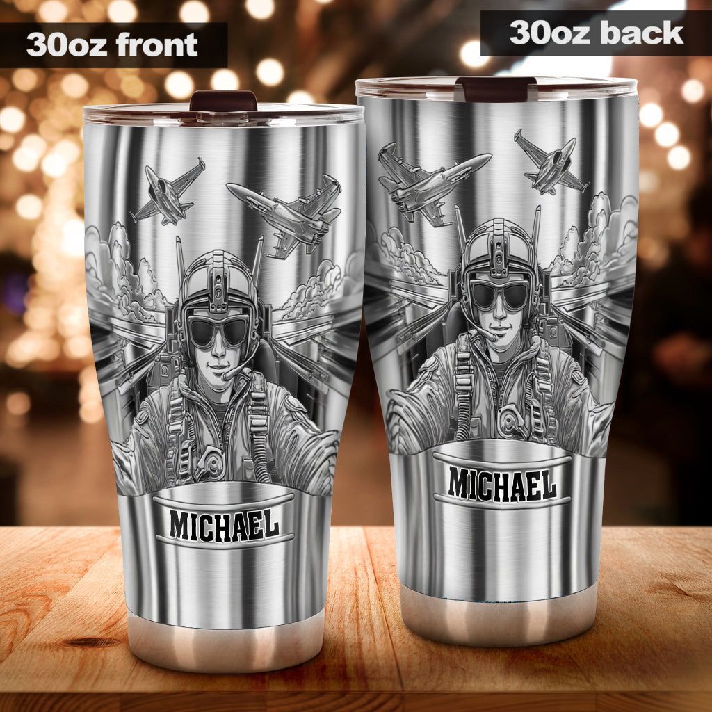 The Sky Is Not The Limit - Personalized Pilot Tumbler