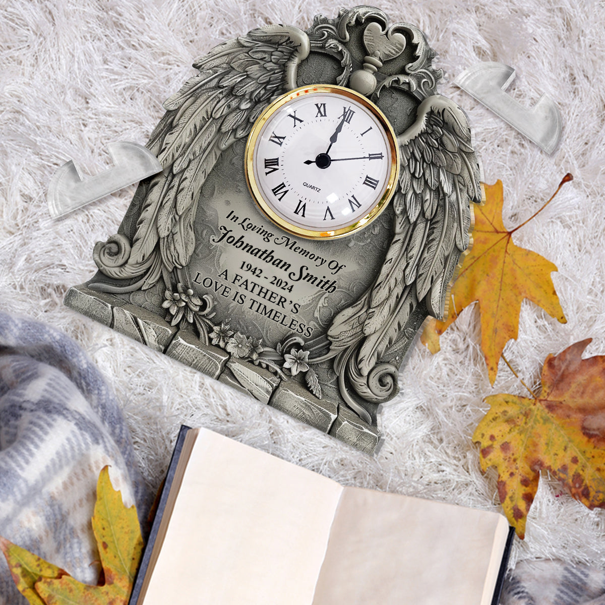 A Father's/ Mother's/... Love Is Timeless - Personalized Memorial Acrylic Clock Plaque