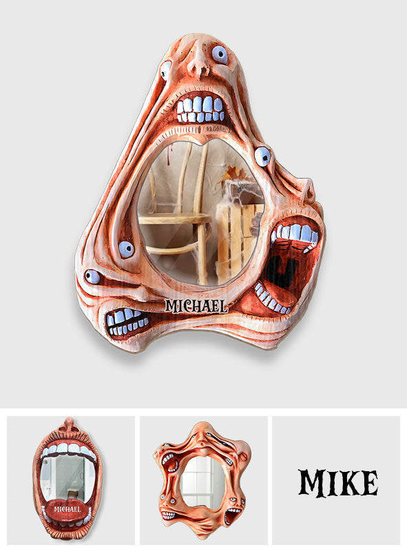 Scary Faces - Personalized Halloween Wall Hanging Mirror