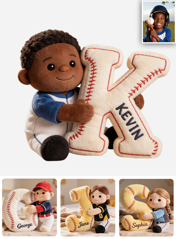 Personalisierbares Kissen aus Foto - Premium Baseball Kunstfellkissen