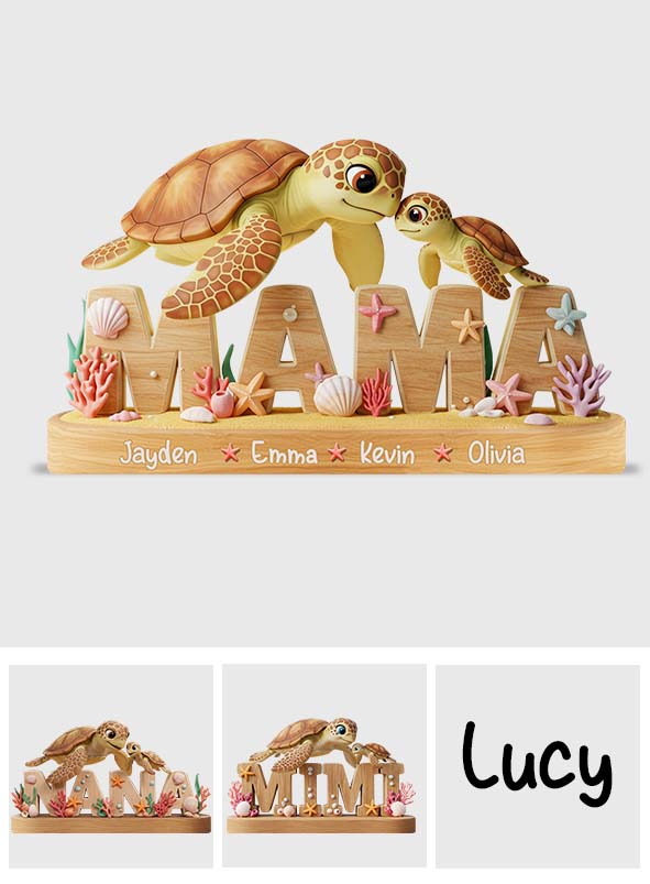 We Love You - Personalized Mother Custom Shaped Acrylic Plaque