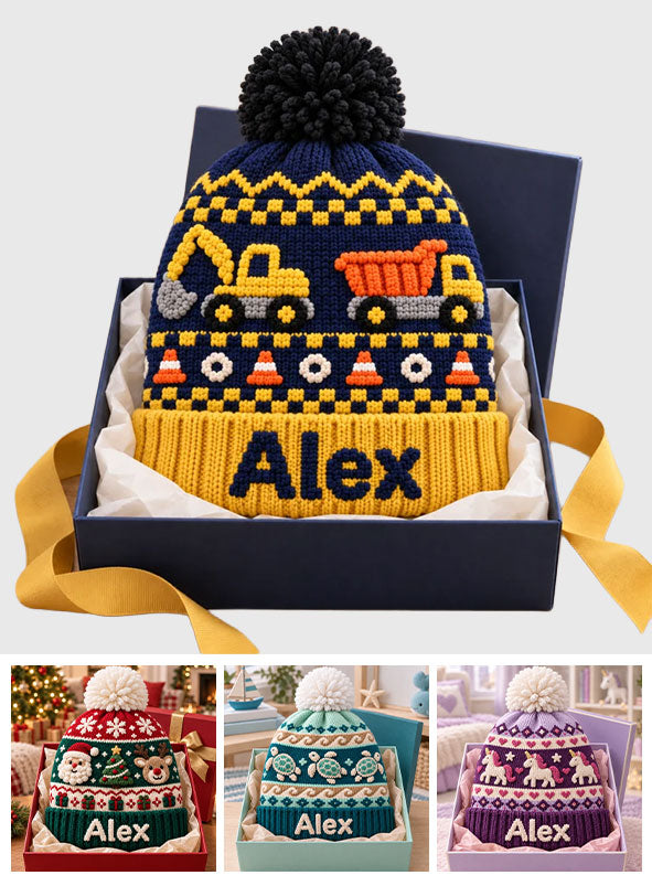 Gift for Kids, Christmas Gift Idea - Personalized Kid Beanie Hat