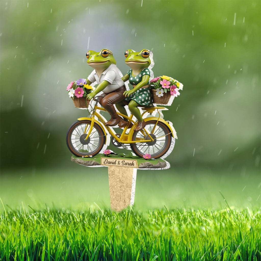 Together Until We Croak - Personalized Frog Acrylic Garden Sign