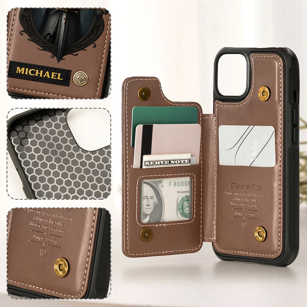 Knight Of God - Personalized Christian Wallet Phone Case