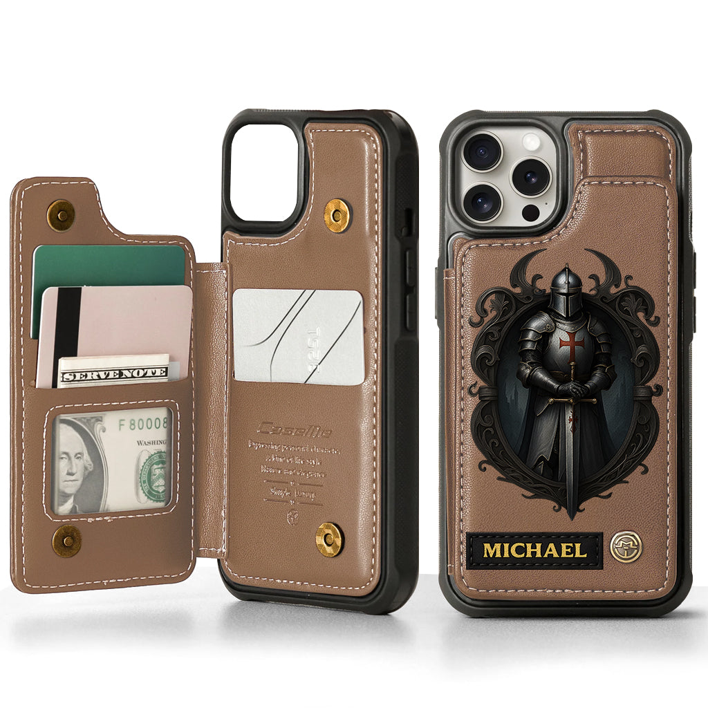 Knight Of God - Personalized Christian Wallet Phone Case