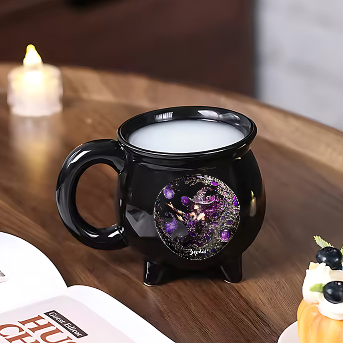 Beautiful Witch - Personalized Witch Cauldron Mug