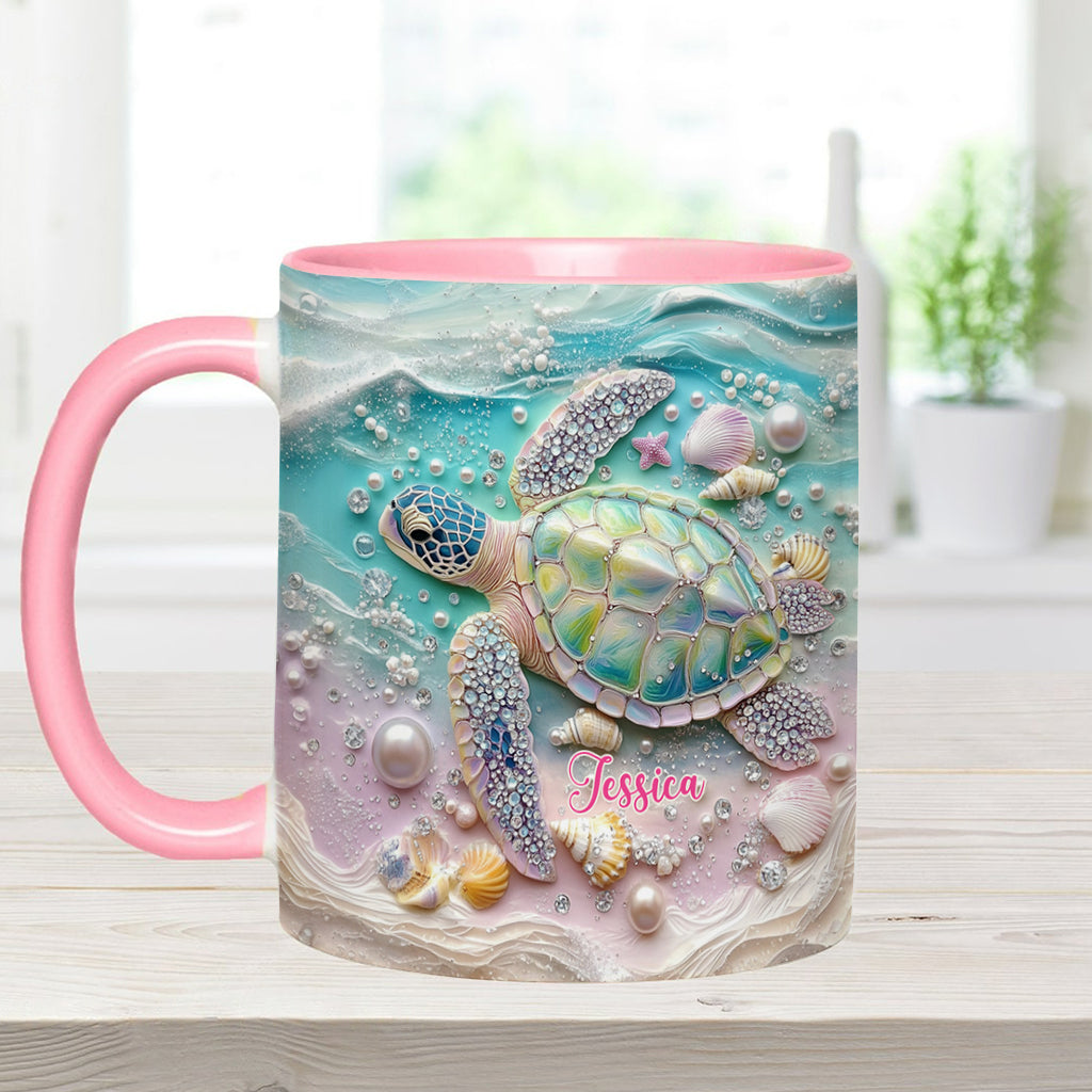 Love Turtles - Personalized Turtle Accent Mug