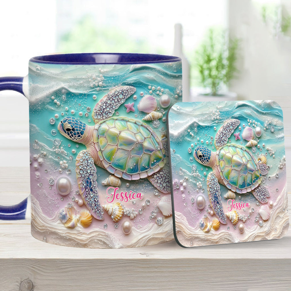 Love Turtles - Personalized Turtle Accent Mug