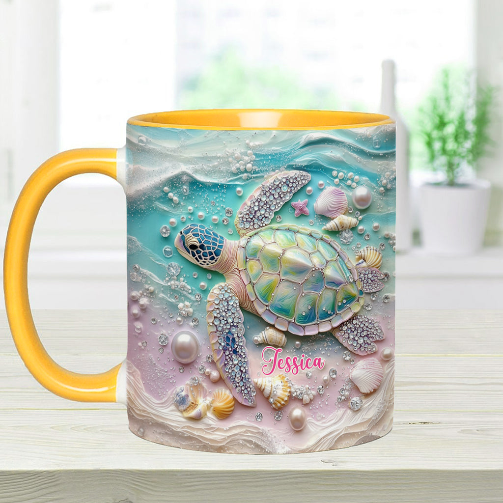 Love Turtles - Personalized Turtle Accent Mug