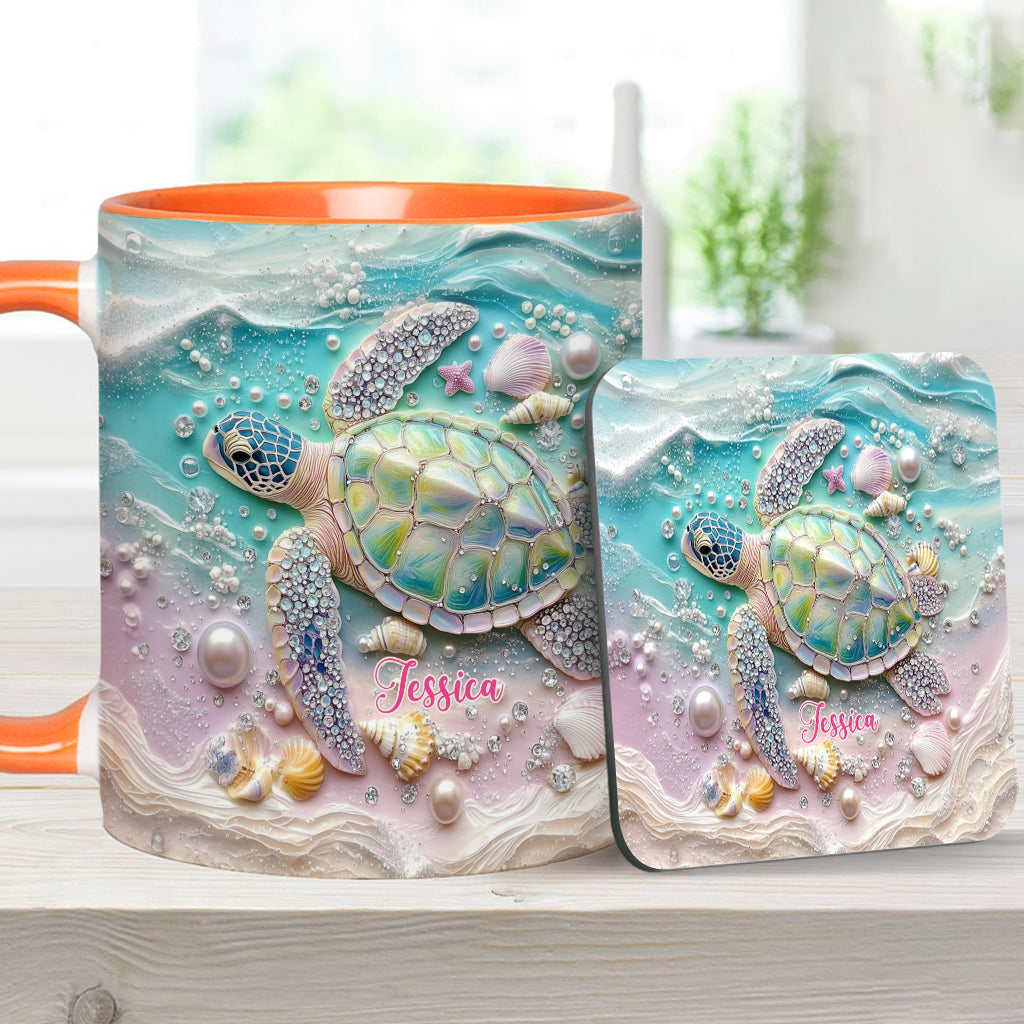 Love Turtles - Personalized Turtle Accent Mug
