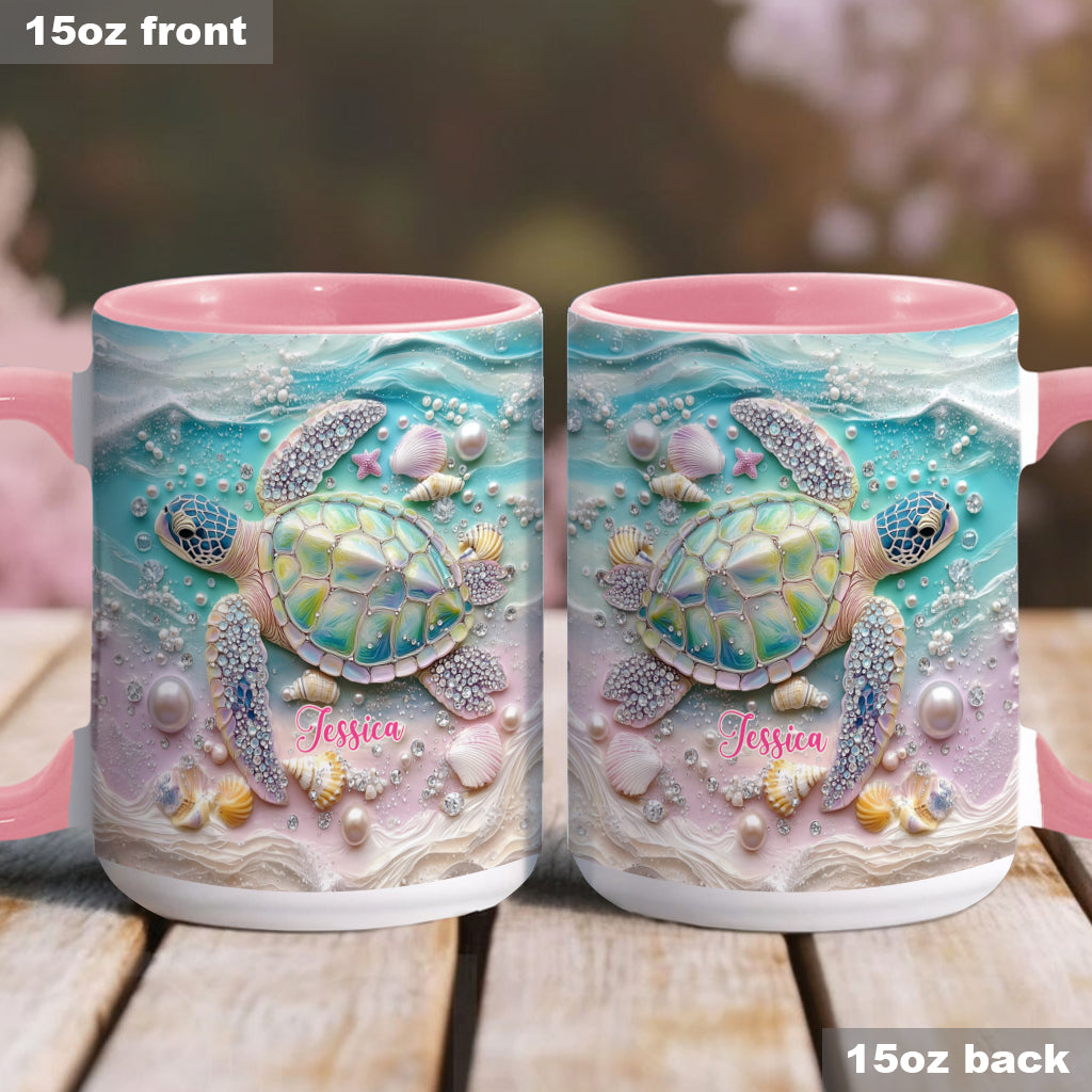 Love Turtles - Personalized Turtle Accent Mug