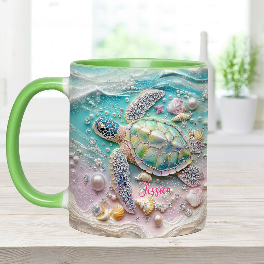 Love Turtles - Personalized Turtle Accent Mug