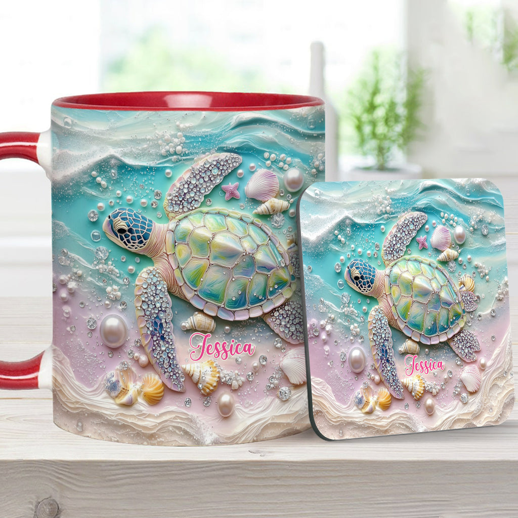 Love Turtles - Personalized Turtle Accent Mug