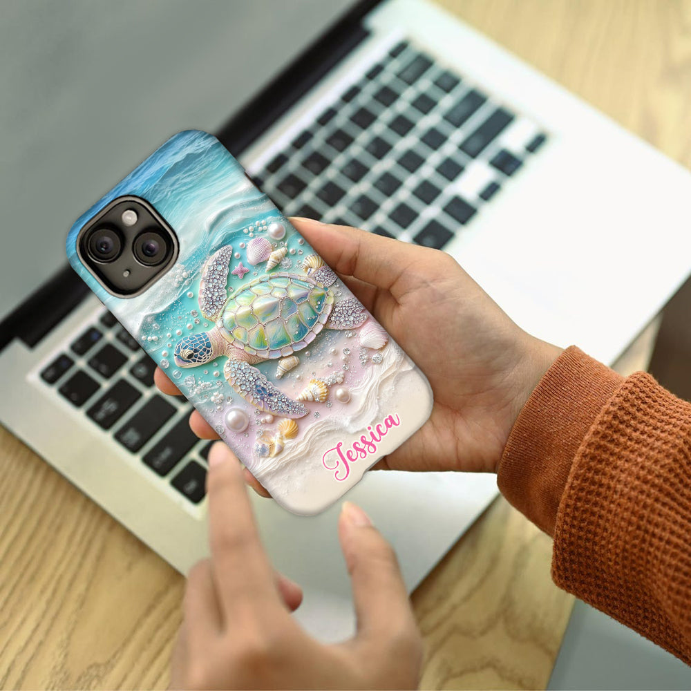 Love Turtles - Personalized Turtle Full Print Phone Case