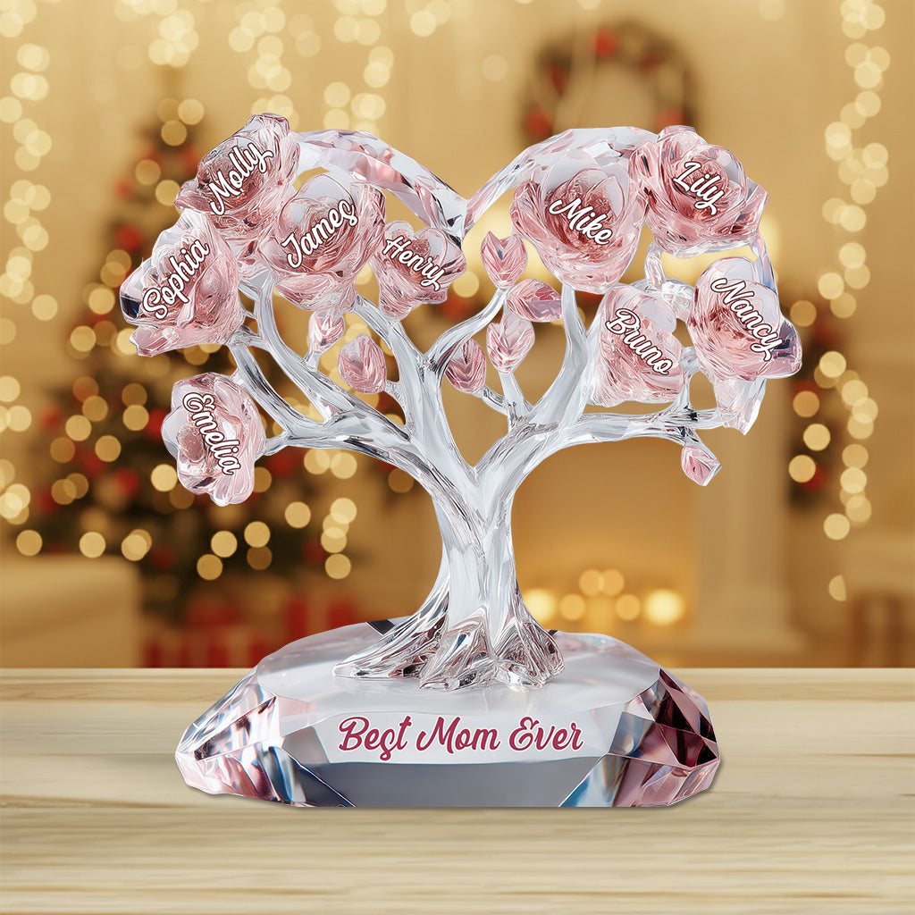 Best Mom Ever - Personalized Mother Custom Shaped Acrylic Plaque