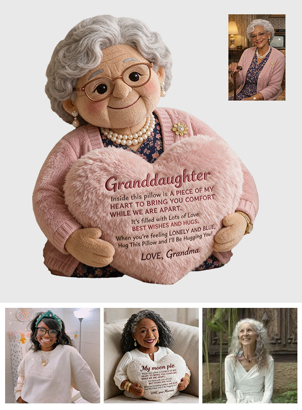 To My Granddaughter - Personalized granddaughter Premium Faux Fur Pillow