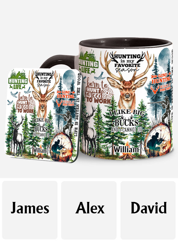 Mug personnalisé « J’adore la chasse »