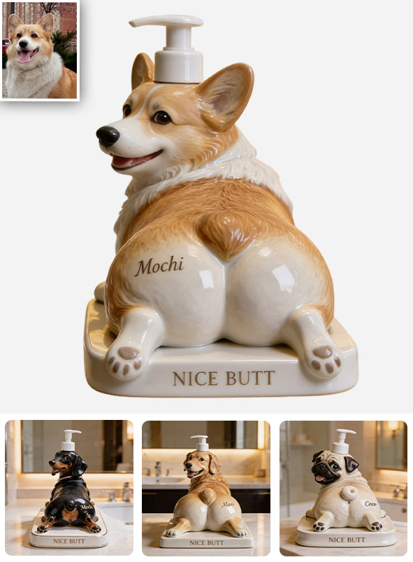 Beau Fessier - Distributeur de Savon Personnalisé pour Chien