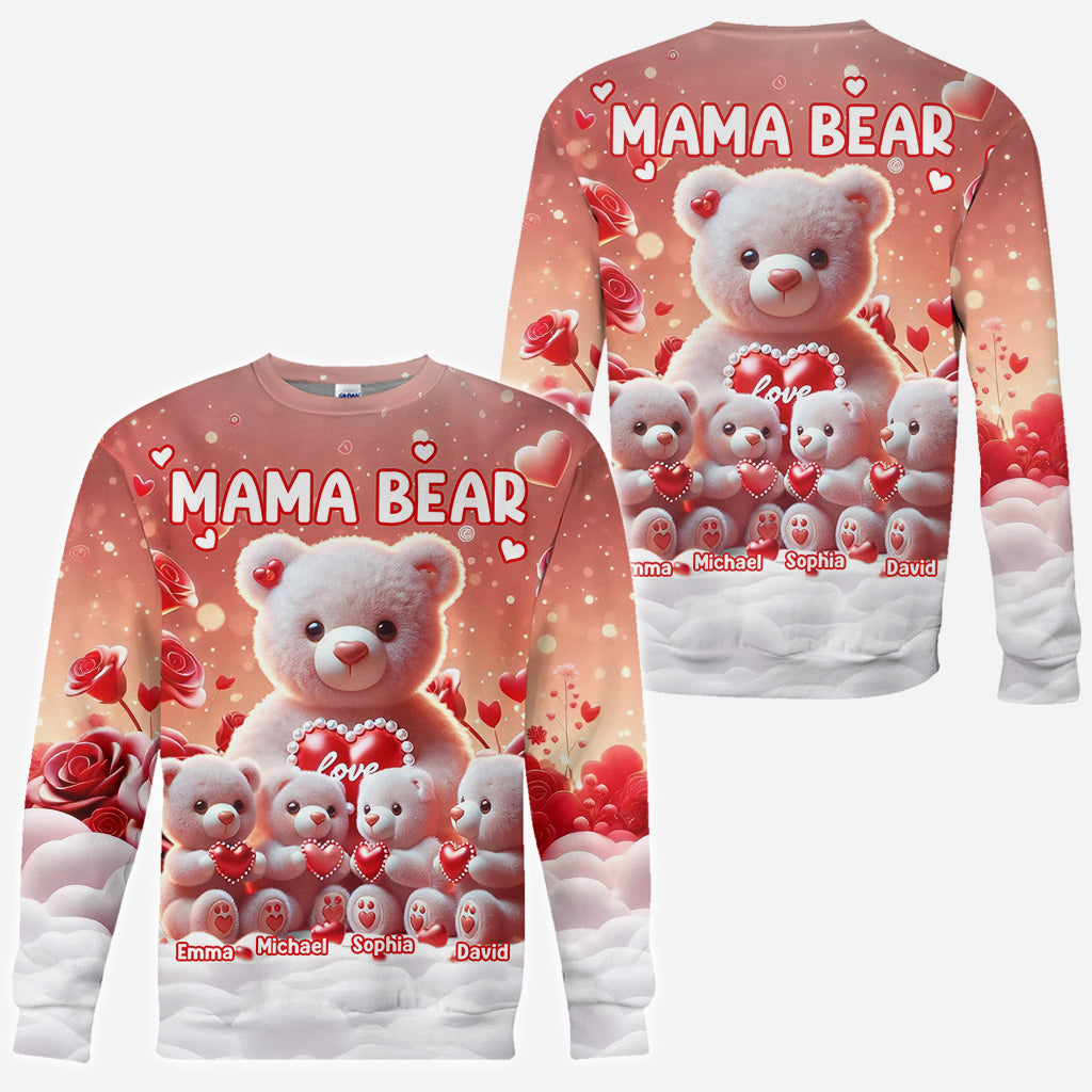 Mama Bear - Personalized Grandma All Over Shirt