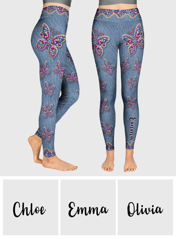 Magnifique papillon - Leggings papillon personnalisés
