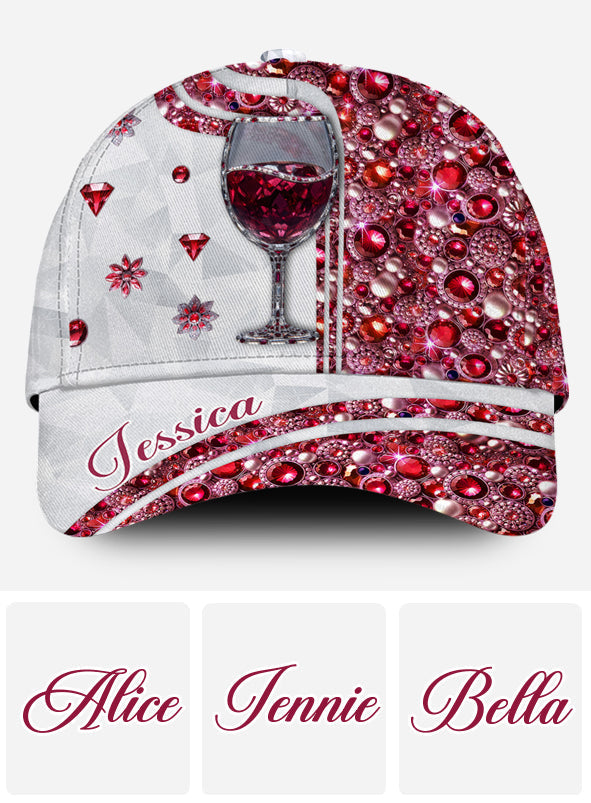 Juste une fille qui aime le vin - Bouchon de bouteille de vin classique personnalisé