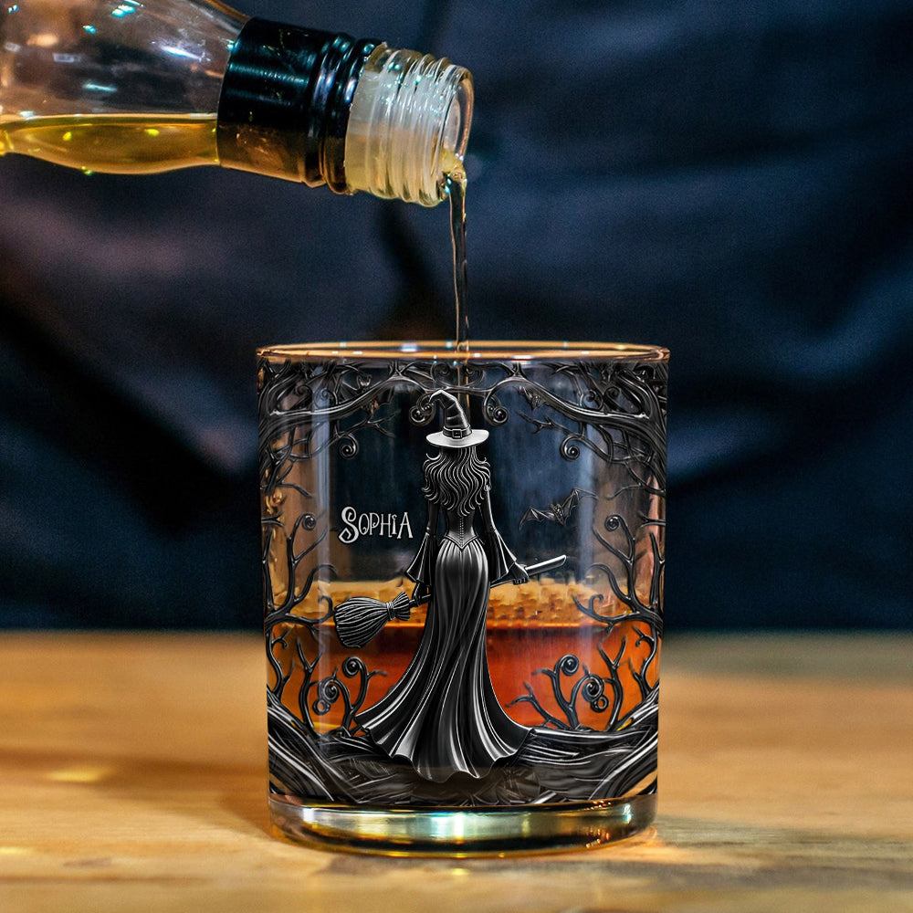 Whispering Witch - Personalized Witch Whiskey Glass