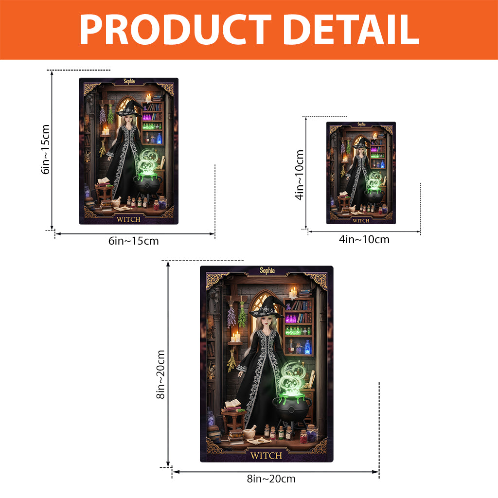Magical Witch - Personalized Witch Custom Shaped Acrylic Plaque